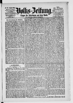 Volks-Zeitung vom 03.02.1886
