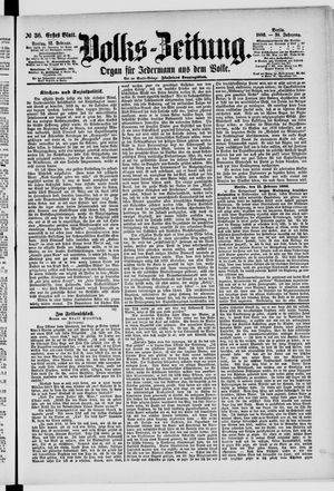 Volks-Zeitung vom 12.02.1886