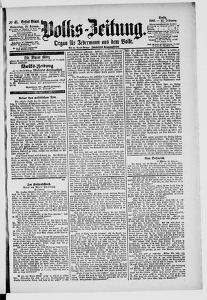 Volks-Zeitung vom 18.02.1886