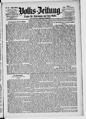 Volks-Zeitung vom 02.03.1886