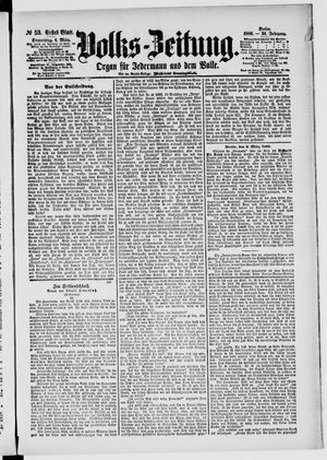 Volks-Zeitung vom 04.03.1886