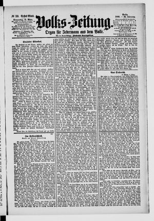Volks-Zeitung vom 11.03.1886