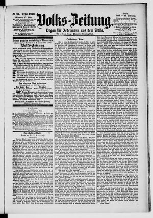 Volks-Zeitung vom 17.03.1886