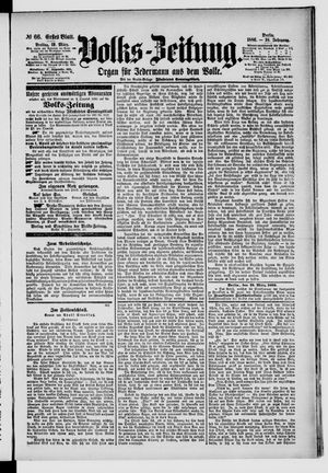 Volks-Zeitung vom 19.03.1886