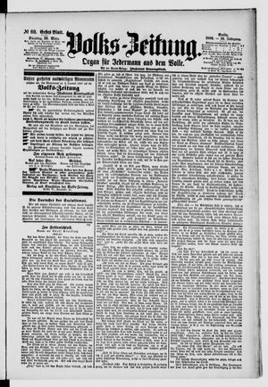 Volks-Zeitung vom 23.03.1886