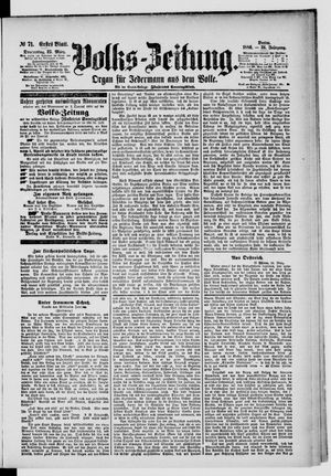Volks-Zeitung on Mar 25, 1886