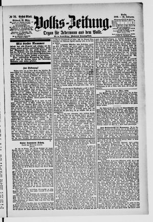 Volks-Zeitung vom 31.03.1886