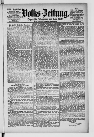 Volks-Zeitung vom 04.04.1886