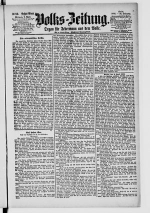 Volks-Zeitung vom 07.04.1886