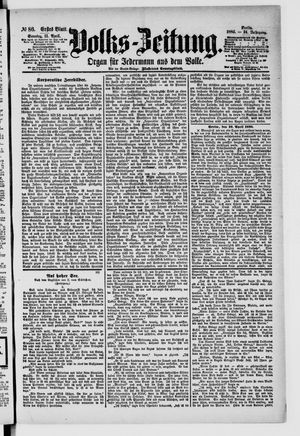 Volks-Zeitung vom 11.04.1886
