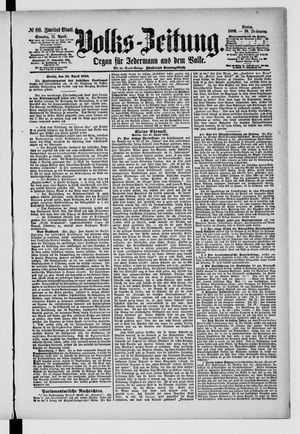 Volks-Zeitung vom 11.04.1886
