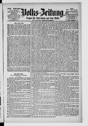 Volks-Zeitung vom 16.04.1886