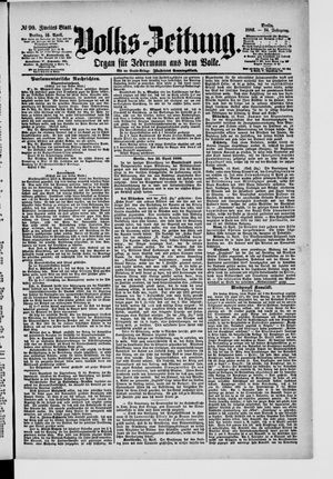 Volks-Zeitung vom 16.04.1886