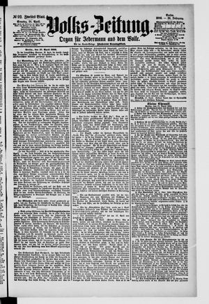 Volks-Zeitung vom 18.04.1886