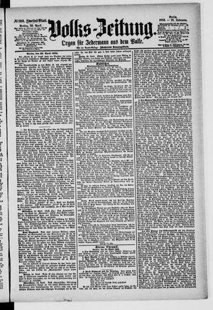 Volks-Zeitung vom 30.04.1886