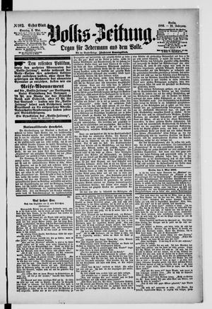Volks-Zeitung vom 02.05.1886
