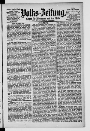 Volks-Zeitung vom 04.05.1886