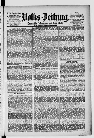 Volks-Zeitung on May 25, 1886