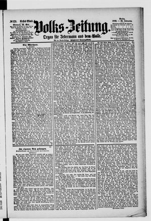Volks-Zeitung vom 26.05.1886
