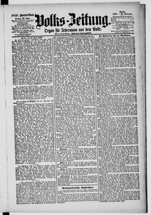 Volks-Zeitung on Jun 25, 1886