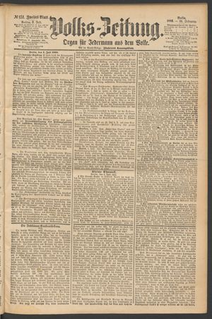 Volks-Zeitung vom 02.07.1886