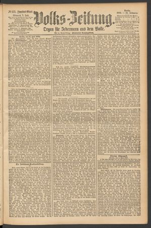 Volks-Zeitung vom 07.07.1886