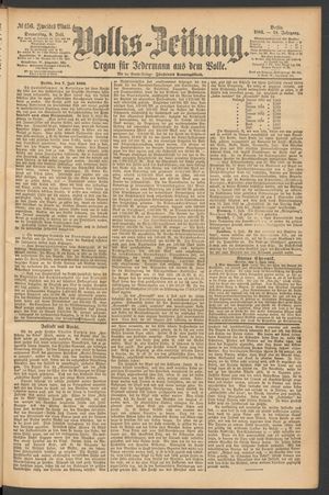 Volks-Zeitung vom 08.07.1886