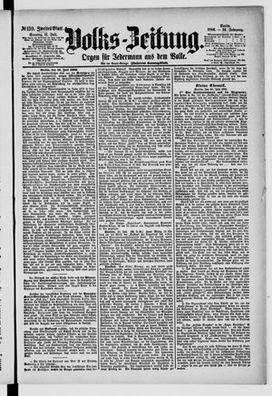 Volks-Zeitung vom 11.07.1886
