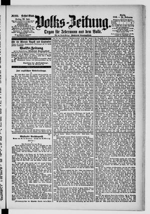 Volks-Zeitung vom 23.07.1886