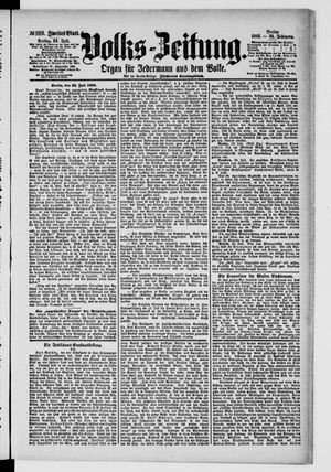 Volks-Zeitung vom 23.07.1886