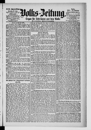 Volks-Zeitung vom 27.07.1886