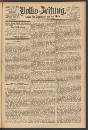 Volks-Zeitung vom 27.07.1886