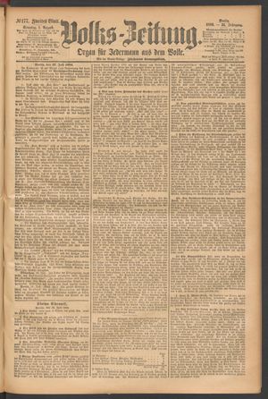 Volks-Zeitung vom 01.08.1886