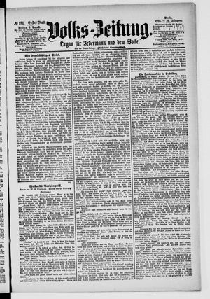 Volks-Zeitung vom 06.08.1886