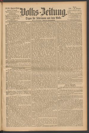 Volks-Zeitung vom 06.08.1886
