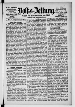 Volks-Zeitung vom 07.08.1886