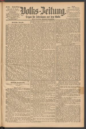 Volks-Zeitung vom 11.08.1886