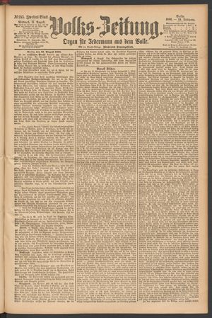 Volks-Zeitung vom 11.08.1886