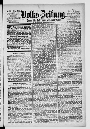 Volks-Zeitung vom 15.08.1886