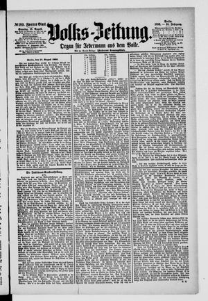 Volks-Zeitung vom 15.08.1886