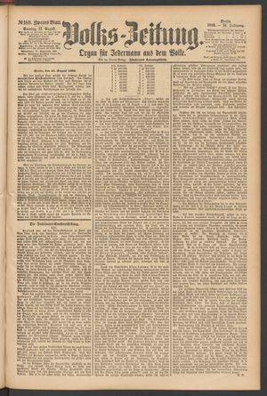 Volks-Zeitung vom 15.08.1886