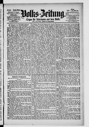 Volks-Zeitung vom 18.08.1886