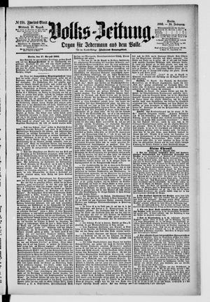 Volks-Zeitung vom 18.08.1886