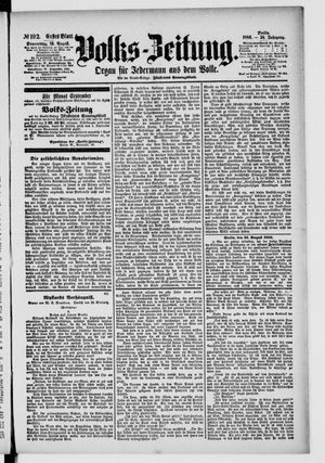 Volks-Zeitung vom 19.08.1886
