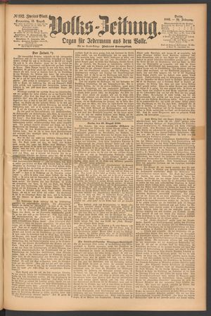Volks-Zeitung vom 19.08.1886