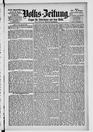 Volks-Zeitung vom 22.08.1886