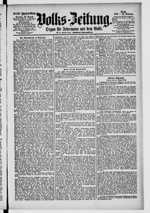 Volks-Zeitung vom 24.08.1886