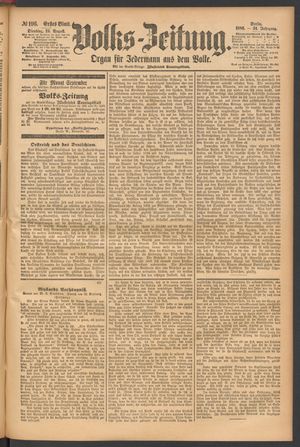 Volks-Zeitung vom 24.08.1886