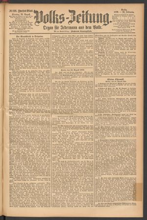 Volks-Zeitung vom 24.08.1886