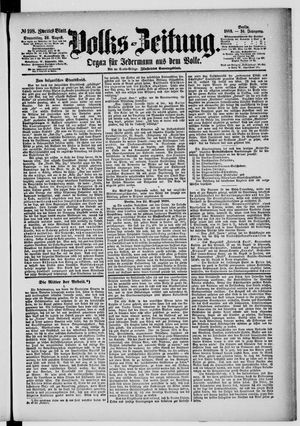 Volks-Zeitung vom 26.08.1886